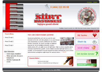 Hastane Web Sitesi